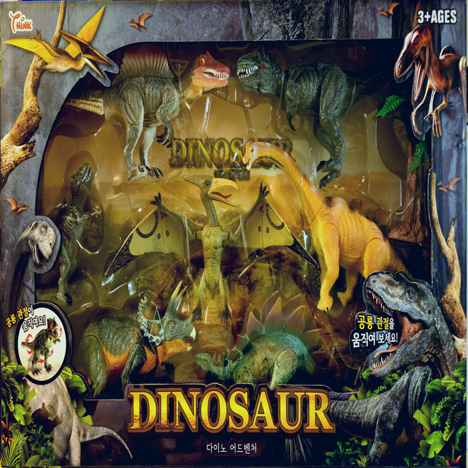 공룡 장난감 세트 다이노 어드벤쳐 인기공룡7종 선물포장무료 KC인증, 본품, 1개