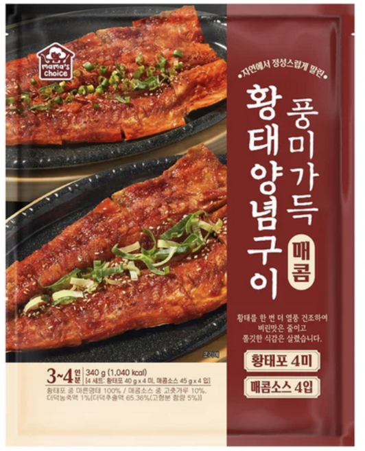 간편 황태양념구이 4미 세트 (소스포함) 매콤 달콤 간편조리 340g, 1세트
