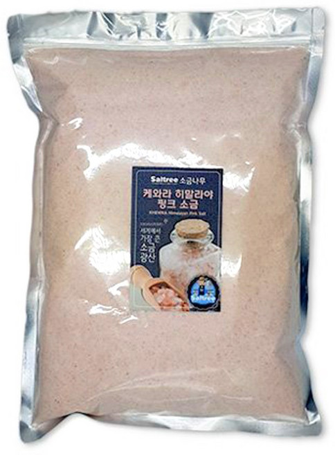 케와라 히말라야 핑크 소금 3kg(가는 소금), 3kg, 1개