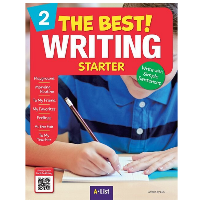 The Best Writing Starter 2 Student Book (with Worksheets & Cards & Portfolio) (Paperback) + 쁘띠수첩 증정, A LIST