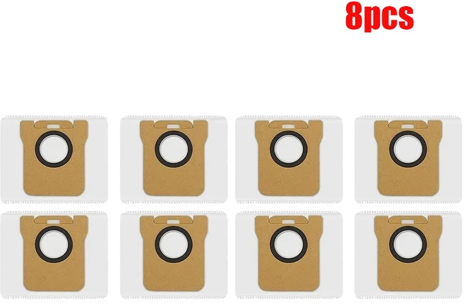 호환 샤오미 X20 + / 플러스 로봇 청소기 예비 부품메인 사이드 브러시 헤파 필터 먼지 봉투 천 교체, 09 8 Dust Bags