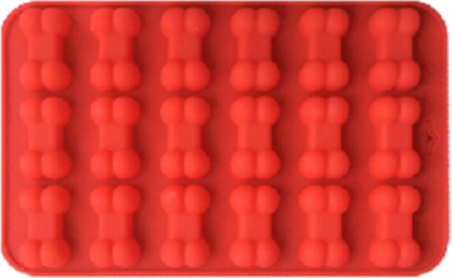 몰드몰 실리콘몰드 - 강아지뼈다귀 (18구) _ 강아지몰드 뼈다귀몰드 개뼈몰드