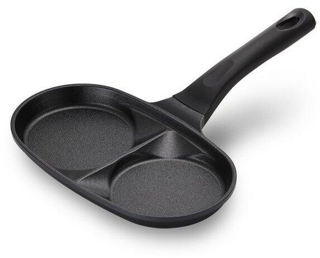 키친플라워 멀티 2구 에그팬 NY3574, 1개