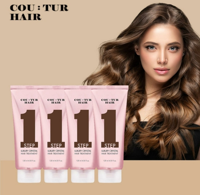 꾸띄르헤어 럭셔리 크리스탈 헤어 트리트먼트 2+2, 4개, 120ml