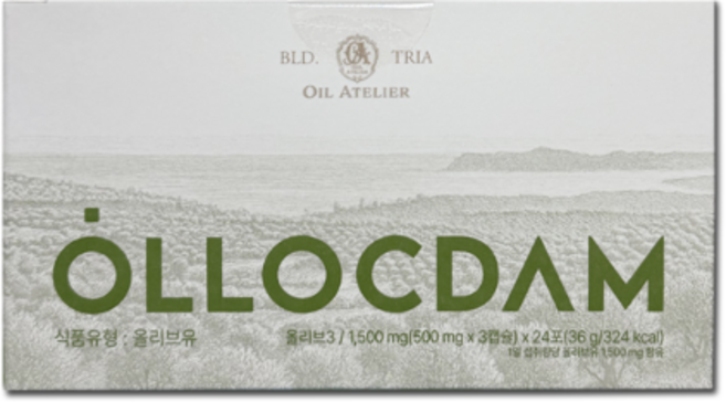 올록담 올리브3 EVOO 올리브 오일 캡슐, 6개, 24회분