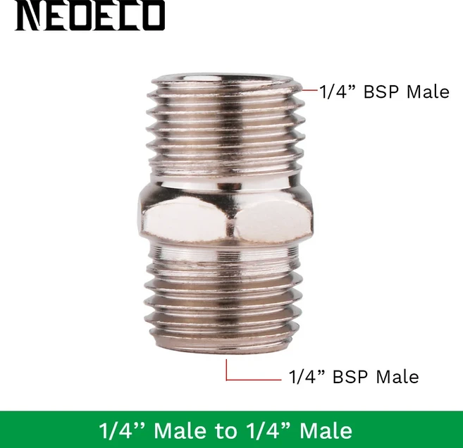 전문 7pcs 에어 브러시 어댑터 키트 피팅 커넥터 세트 압축기 호스 변환 플러그 1/8 "1/4" BSP Male Femal, 01 Adapter7