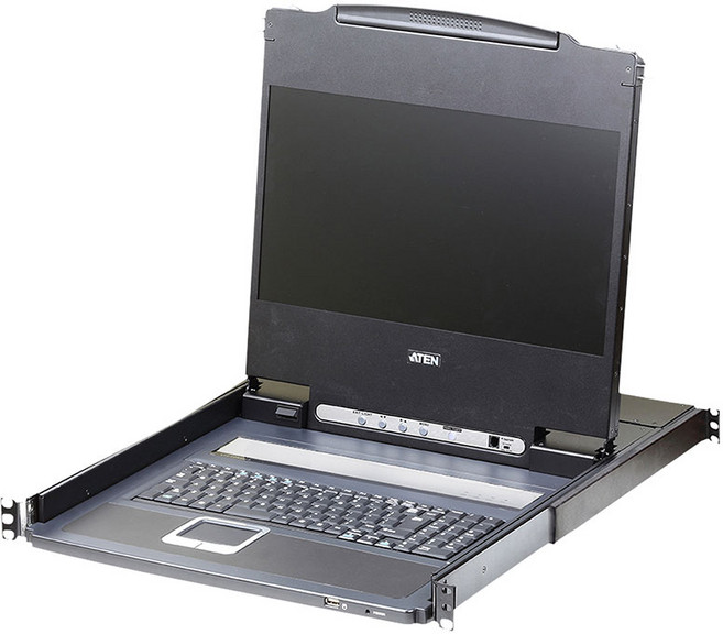 에이텐 CL6700MW 17.3인치 LCD KVM 콘솔 USB 싱글레일, 1개