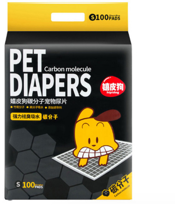 [앨리펫] 프리미엄 강아지패드 숯패드 배변패드, 1개, 100개입