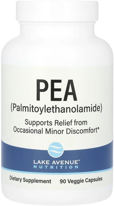 Lake Avenue Nutrition 팔미토일에탄올아마이드(PEA) 600mg 베지 캡슐 90정(캡슐당 300mg), LakeAvenueNutritionPEA(팔미토일에탄올, 1개, 90정 - 쿠팡