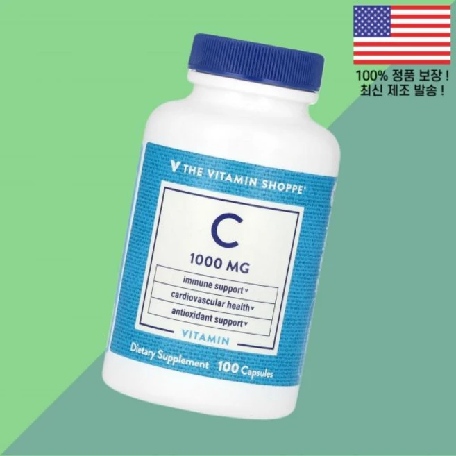 더 더비타민쇼피 비타민C 비타민씨 비타민시 1000mg 100캡슐 The Vitamin Shoppe C 100 Capsules, 1, 100정 - 쿠팡
