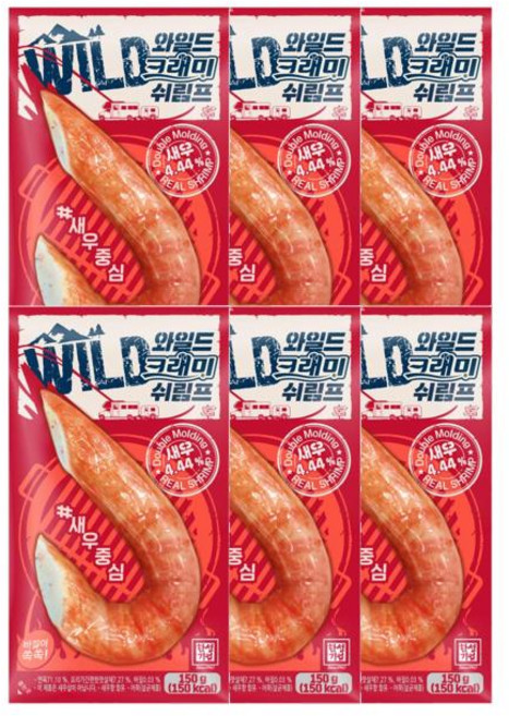 한성 와일드 크래미 쉬림프, 150g, 6개