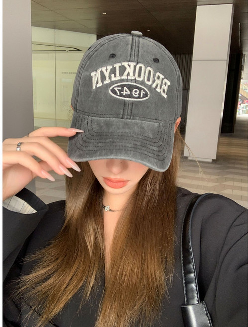 브랜딕스 머리가 작아보이는 브루클린 빈티지 워싱 남녀공용 캡모자 볼캡