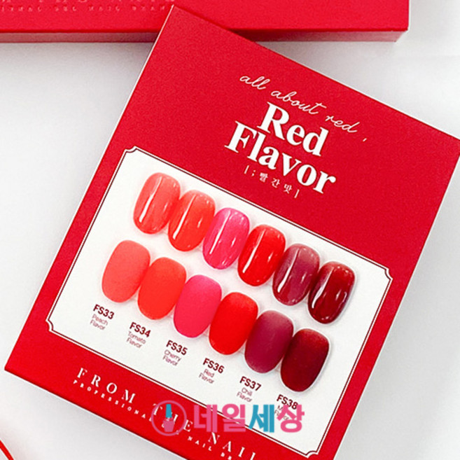 프롬 더 네일 컬러젤 Red Flavor [빨간맛] 6종, FS38, 1개