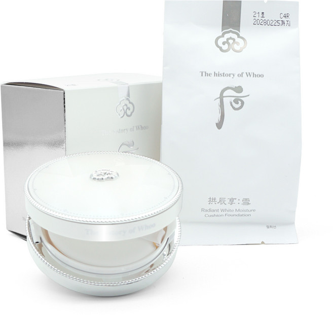 아트박스/더후 더후 NEW 공진향 설 미백 수분광 쿠션 (본품+리필), 1개, 21호