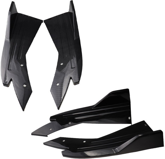 자동차 전차종립댐 리어디퓨저 사이드컵윙 카나드윙 범퍼윙 카본 블랙