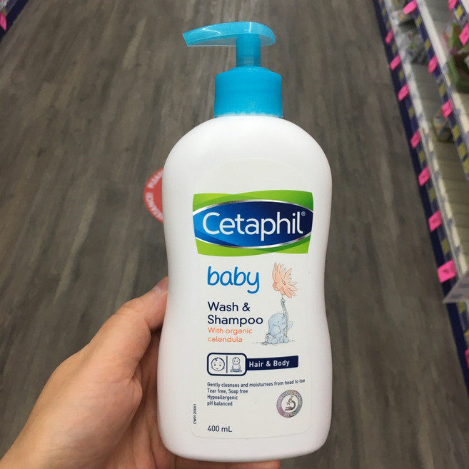 세타필 카렌듈라 아기 샴푸 바디워시 400ml Cetaphil Baby Calendula Wash Shampoo, 1개