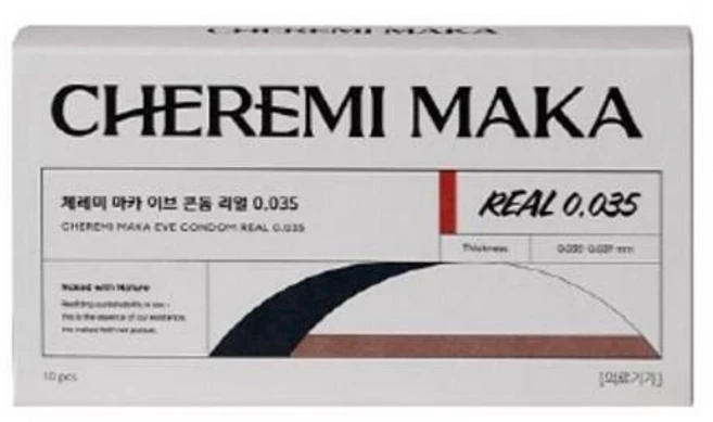 체레미마카 이브 콘돔 리얼 0.035 일반형, 10개입, 1개 - 쿠팡