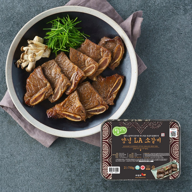 [오늘고기] 양념 LA소갈비 (750g), 1개, 750g