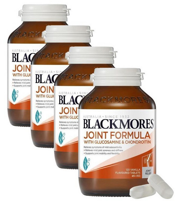 블랙모어스 조인트 포뮬라 글루코사민 콘드로이친 Blackmores Joint Formula, 120정, 4개
