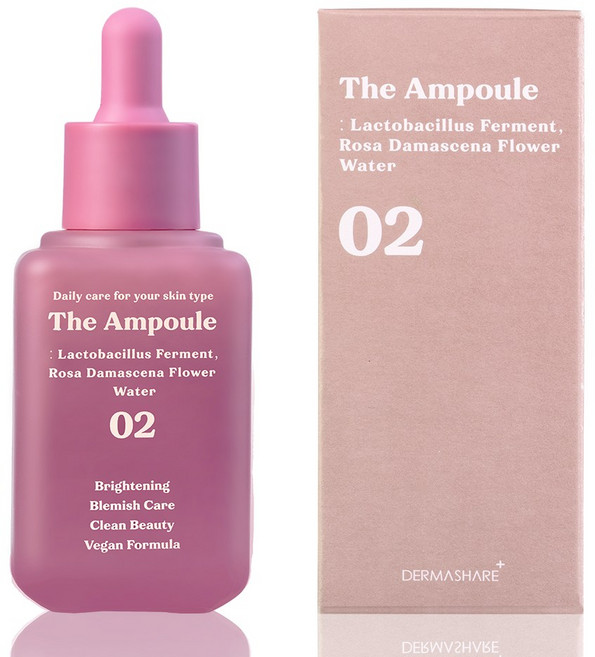 잡티 톤개선 미백 브라이트닝 저자극 락토바실러스 다마스크장미꽃수 앰플, 1개, 60ml