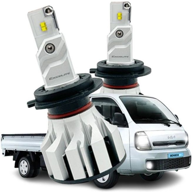 [내일도착상품] 합법인증 봉고3 / EV / 전기차 LED 전조등 12v, 2개, H7