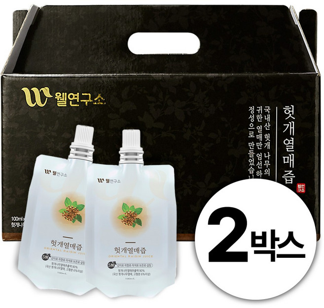 웰연구소 헛개열매즙, 60개, 100ml