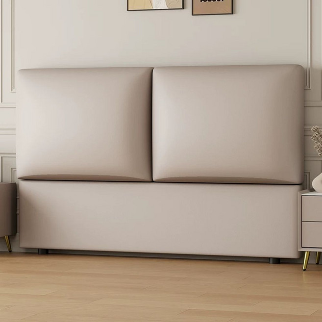 원목 침대 헤드 프레임 머리판 헤드보드 호텔식, O. B 카키색 원목 프레임