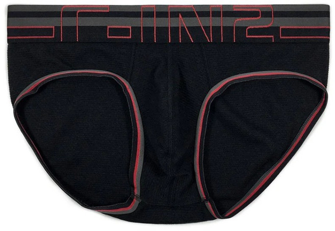 【C-IN2】Zen 低腰網眼三角褲 CIN2運動彈性三角內褲 C3213, 黑色,S