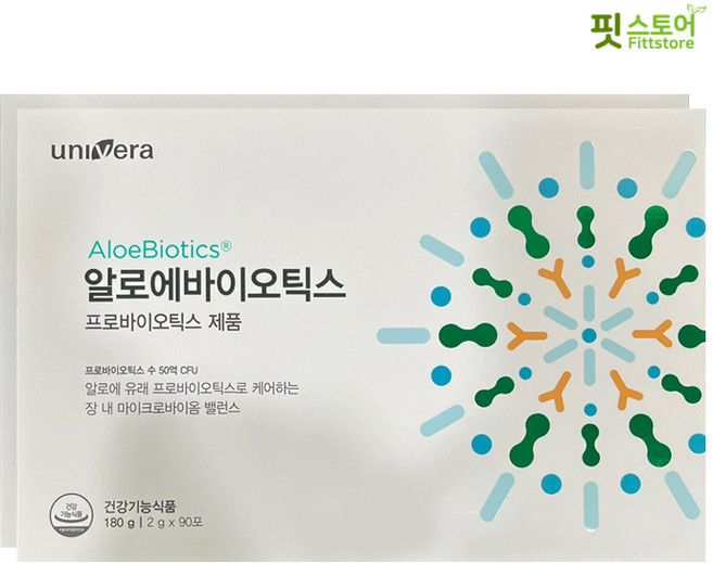 유니베라 알로에 바이오틱스 2g x 90포, 180g, 1개