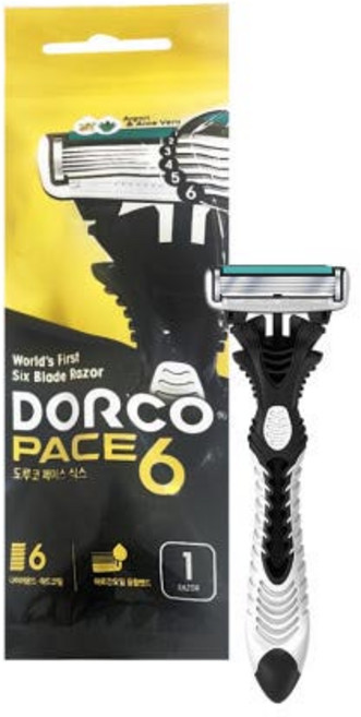 도루코 페이스 식스 일회용면도기 SXA100-1P, 1개, 1개입