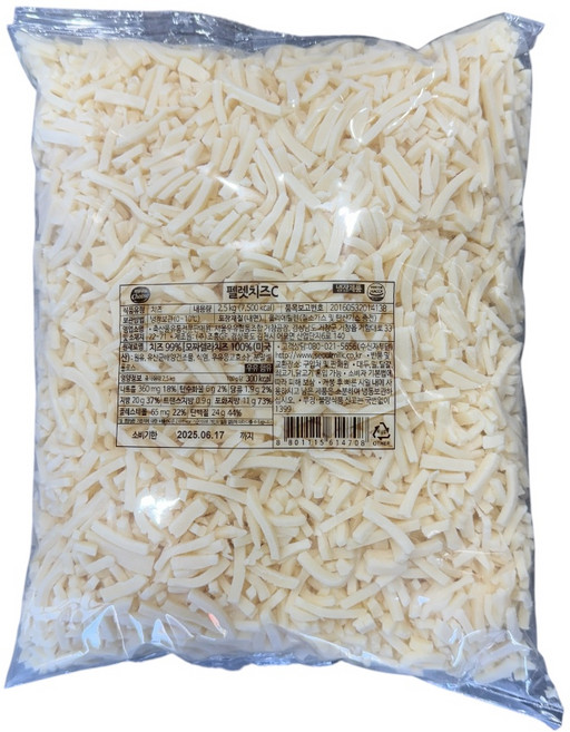 서울우유 펠렛치즈C 2.5kg 모짜렐라 자연치즈 업소용, 펠렛C, 1개