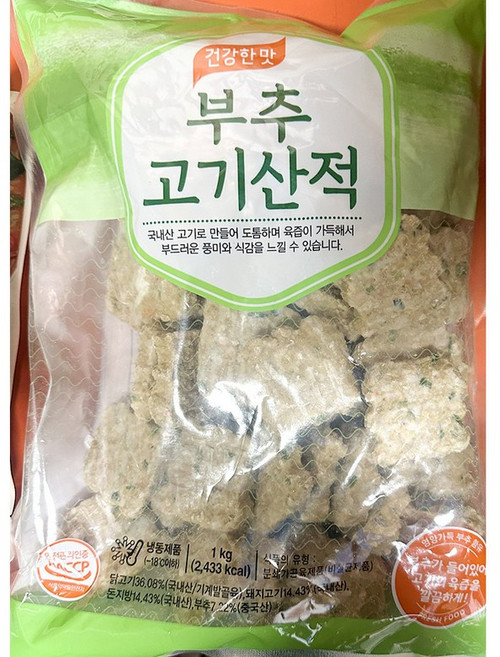 대창 부추 고기산적 냉동 1k업소용 식자재 식당용 단체 급식용 식재료 대용량, 1개, 1kg