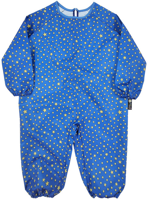 유아동 전신미술가운 일반형, 파랑노랑별