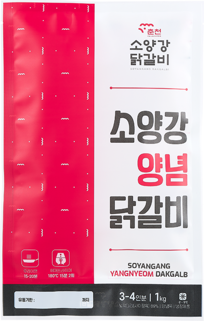 춘천소양강닭갈비 양념닭갈비 700g (냉장), 2개