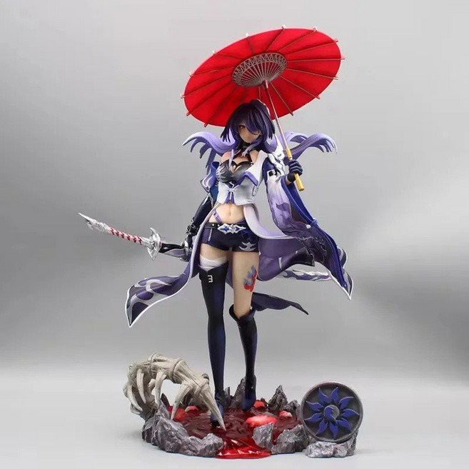 원신 붕괴스타레일 굿즈 라이덴쇼군메이 피규어 36cm, nobox, 1개