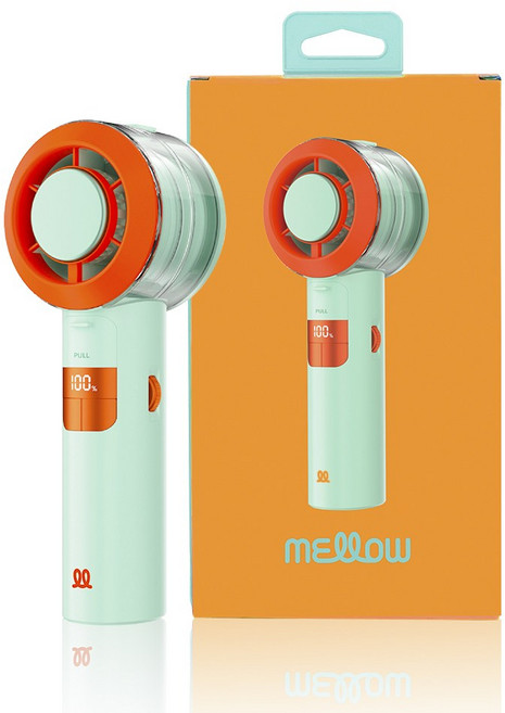 데코아르 미스트 100단 핸디 선풍기 (대용량 배터리 4500mAh), 민트, TKC-10062