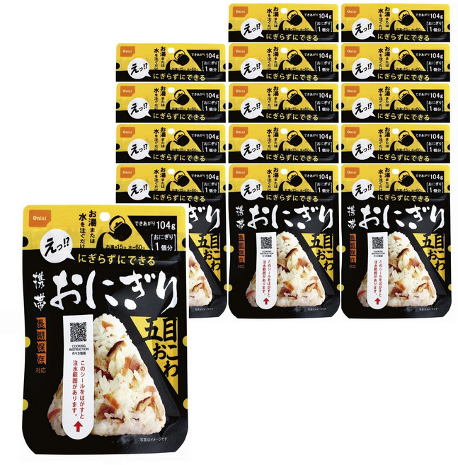 Onisi Foods 便攜式五目飯糰, 15個, 104g