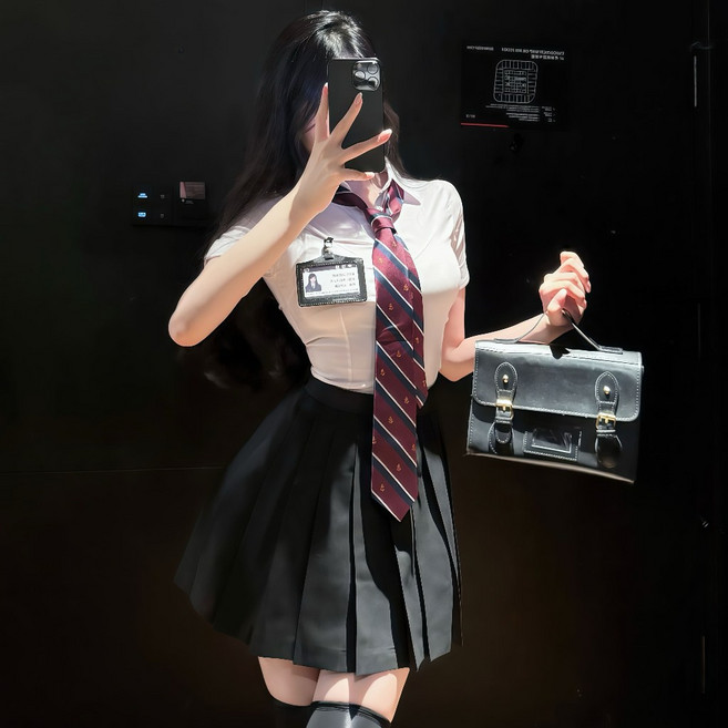 經典英倫高校制服套裝 JK制服 學生服 學院風 白襯衫 領帶
