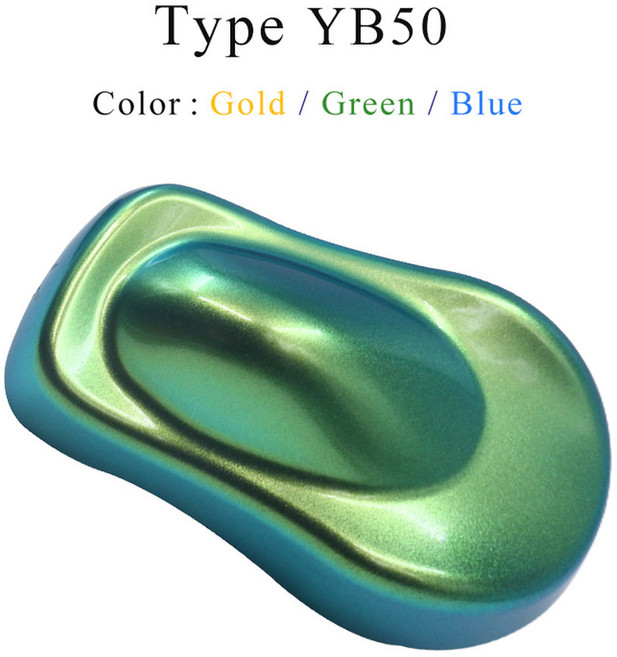 다색 카멜레온 파우더 안료 코팅 아크릴 페인트 먼지 염료 자동차 예술 공예 DIY 네일 장식 10 20 30g, 10g, YB50