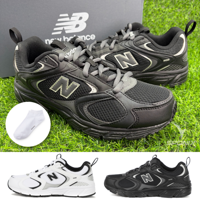 (매장정품) 뉴발란스 408 운동화 남성 여성 런닝화 뉴발 신발 + 스포닉스 양말