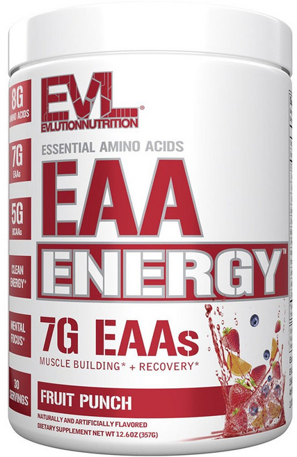 EVLUTIONNUTRITION EAA必需胺基酸粉 Fruit Punch風味, 1罐, 357g