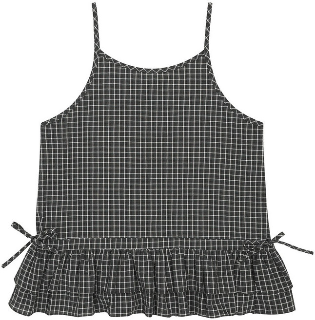 소이 체크 뷔스티에 블라우스 26S5681