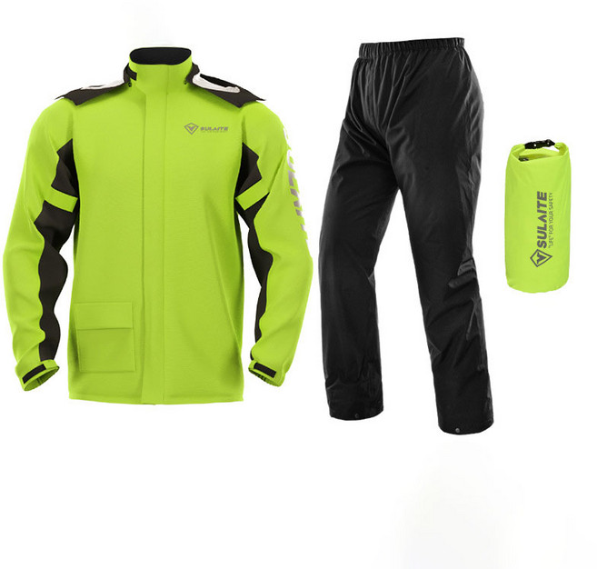 슐레이트 오토바이우비 남자우비세트 골프비옷 오토바이비옷, 네온