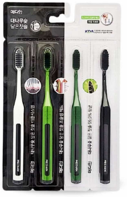 메디안 대나무숯담은 치솔 이중미세모 4P pri+559FO