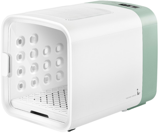 【韓國CUCKOO】 nello多功能寵物健康美容機 1機抵4機 烘毛機 空氣無塵浴 冷暖空調烘毛箱, 薄荷綠, 1個, A0609FM