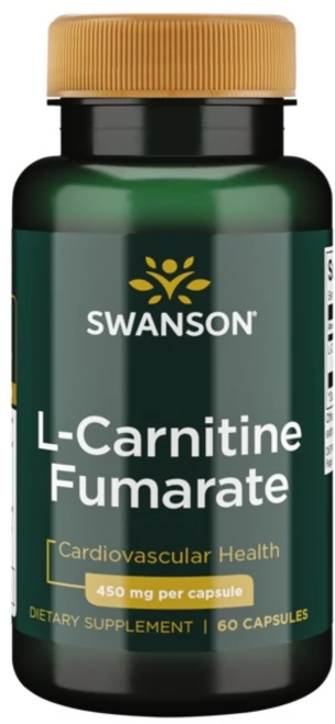 스완슨 L-카르니틴 푸마르산 450mg 캡슐, 1개, 60정 - 쿠팡