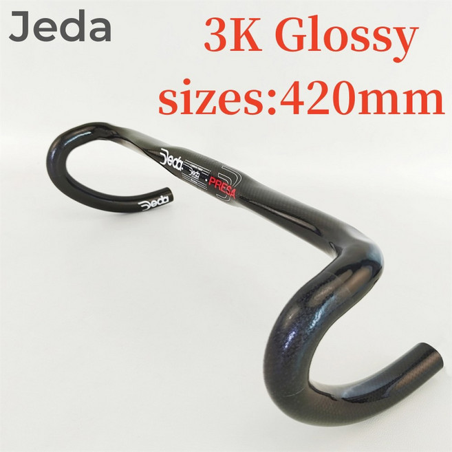 새로운 탄소 섬유 T800 자전거 핸들 타원형 도로 자전거 핸들 31.8*380-440mm 자전거 액세서리, J 3K glossy 420mm