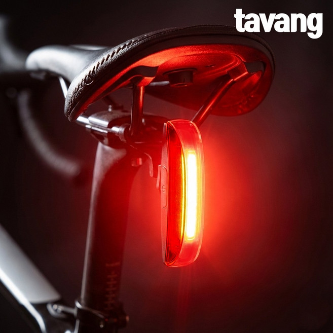 타방 초경량 LED 자전거 후미등 USB충전식 후방등 쉬운설치, 1개, 블랙