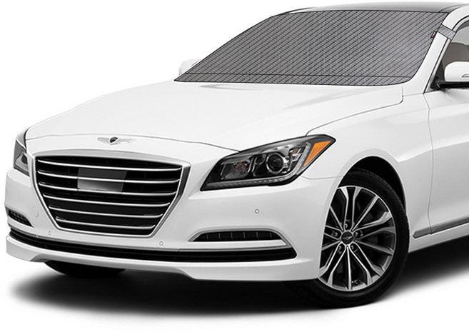 현대 제네시스DH 전용 맞춤 성에방지커버 자동차 앞유리커버 겨울 김서림 눈 성에방지덮개, 04_제네시스DH 맞춤 성에방지커버_블박형+와이퍼덮개, HC-042