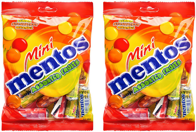 멘토스 미니 프루티, 150g, 2개